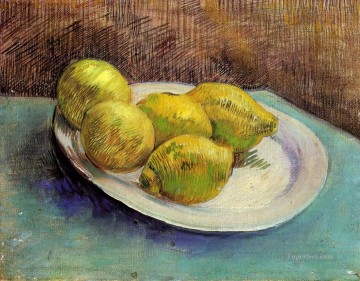 Impressionist Still Life Painting - Still Life with Lemons on a Plate Vincent van Gogh